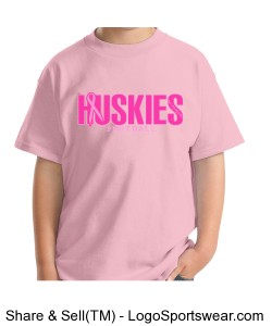 huskies breast cancer - youth pink Design Zoom